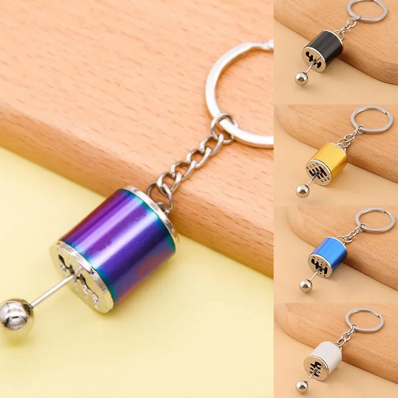Creative Gear Head Keychain – Speed Gearbox & Turbo Hub Brake Disc Pendant for Car Keys, Shock Absorber Keyring