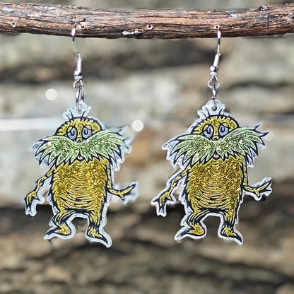 Teacher’s Day Acrylic Earrings - Cute Cat Dog Books Design Jewelry Gift for Teachers and Students