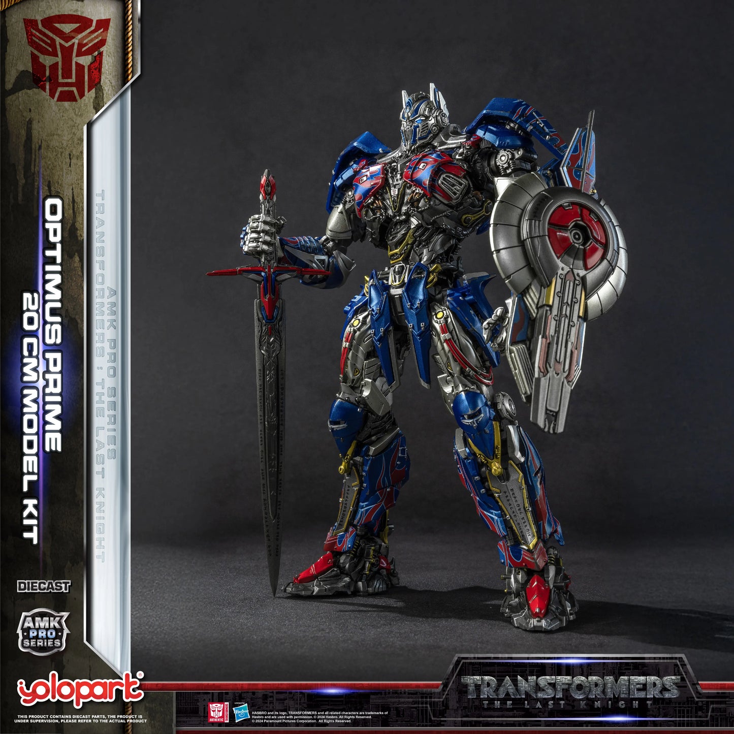 YOLOPARK Transformers Model – The Last Knight AMK PRO 20cm Optimus Prime Action Figure Toy for Boys & Men