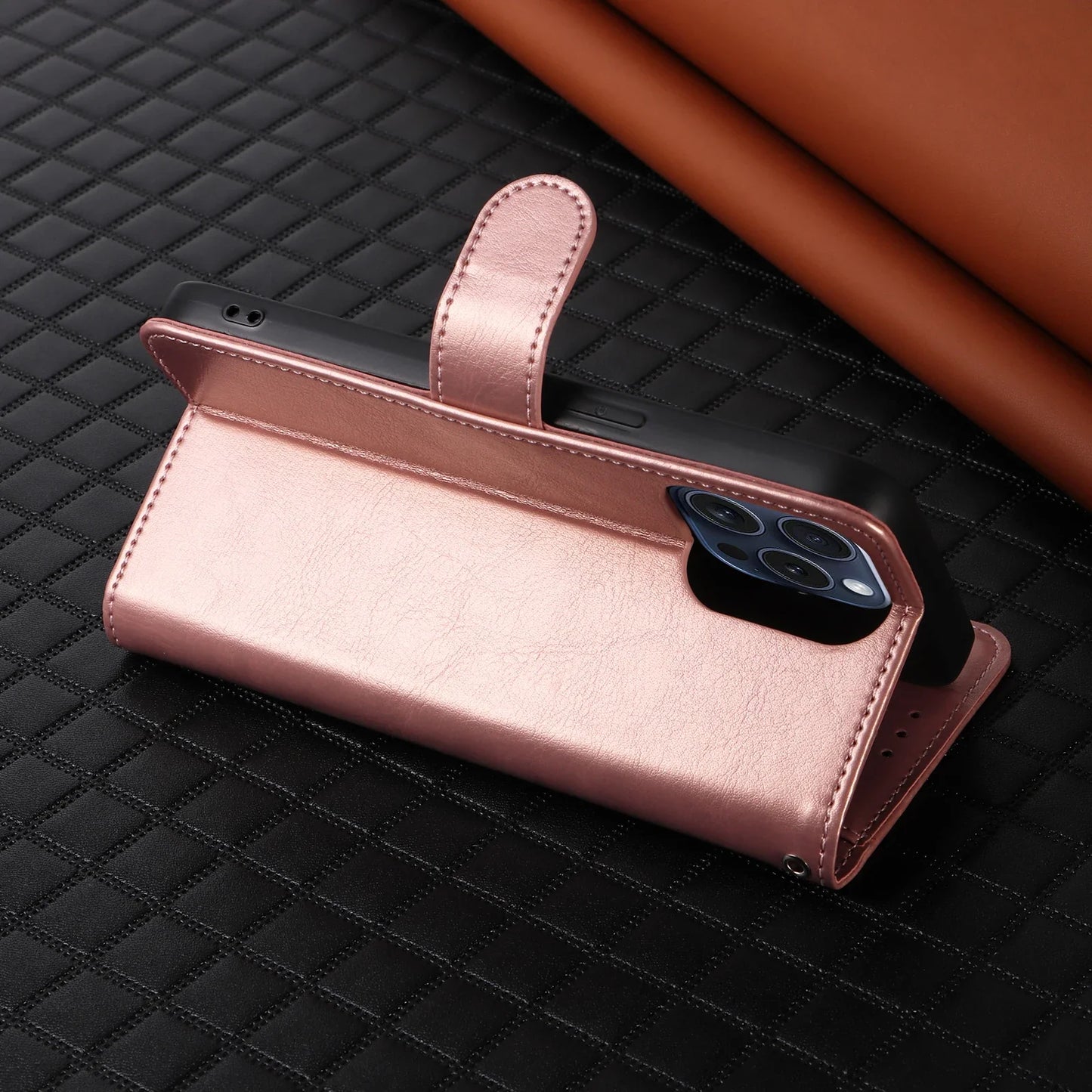 Artificial Leather Wallet Flip Case with Card Slot – Phone Case for Redmi Note9 Pro, Note11, Note13 4G & Note13 Pro 5G