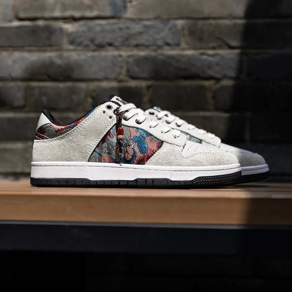 Mr.A Personalized Embroidered Men's Shoes - Trendy Casual Sports Lace-Up Sneakers for Everyday Wear