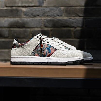 Mr.A Personalized Embroidered Men's Shoes - Trendy Casual Sports Lace-Up Sneakers for Everyday Wear