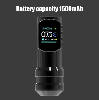 YILONG Wireless Tattoo Pen — Large Color Screen Digital Display | Permanent Makeup Tattoo Machine with 1500mAh Power Tattoo Gun