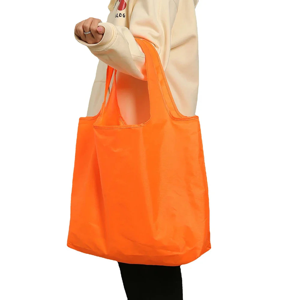 Eco-Friendly Reusable Shopping Bag — Foldable Shoulder Grocery & Market Tote for Supermarket and Everyday Use