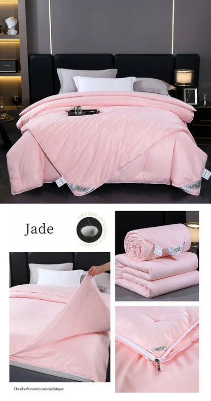 Natural Mulberry Silk Duvet – Luxury Queen & King Size Comforter, All-Season Bedding for Summer & Winter