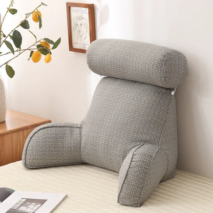 All Season Reading Pillow – Backrest Lumbar Support Cushion for Sofa, Bed & Office Chair | Comfortable Pain Relief Back Support Cushion