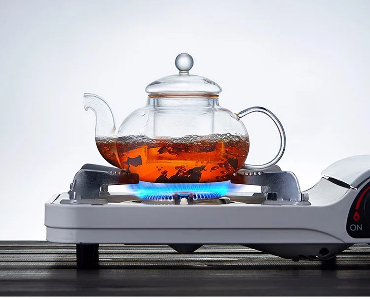 400ml/1000ml Heat-Resistant Glass Teapot – Kung Fu Teaware Set with Tea Strainer for Puer, Oolong, Barley