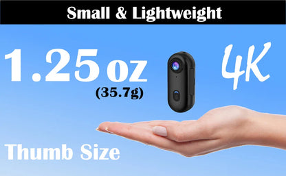 4K UHD Mini Vlog Camera – Wireless WiFi Sports Action Pocket Camcorder