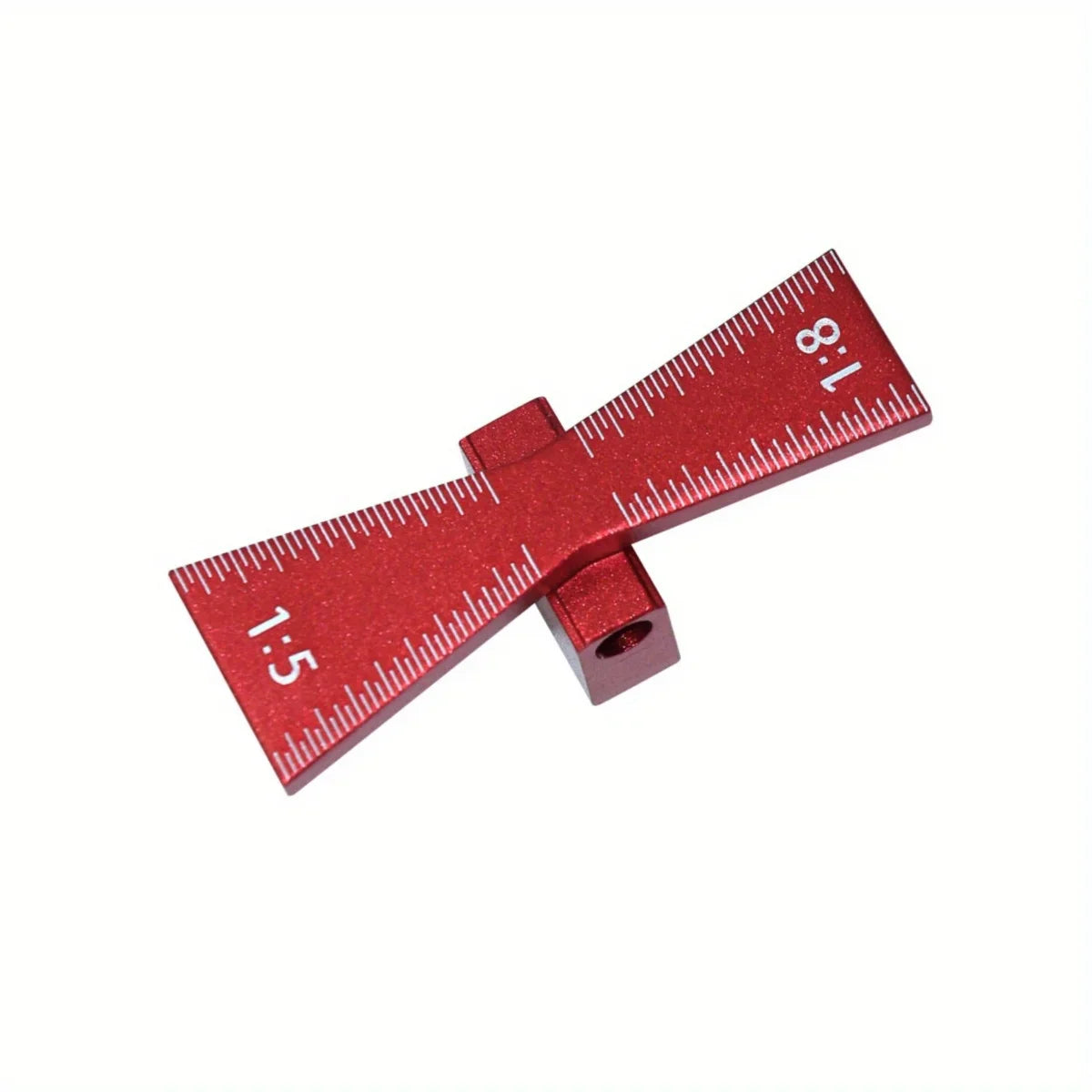 Bearing Wheel Cutter & Marking Gauge – Aluminum Dovetail Jig 1:5 1:8, Inch/MM Ruler for Soft Wood Scribing