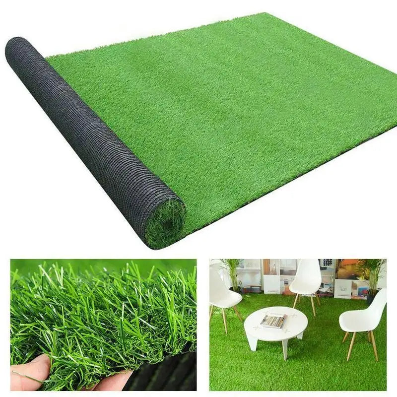 50×50/50×100cm Artificial Grass Mat - Thick Square Lawn Carpet for DIY Model Scenes & Railway Layouts