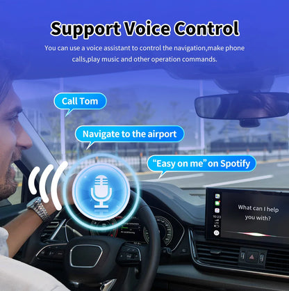 New 2-in-1 Wired to Wireless CarPlay & Android Auto Adapter – Smart Box with 5GHz WiFi, Fast Plug & Play Connection