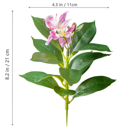 32–120cm Artificial Banyan Tree Branch – Tropical Fake Plant with Red Leaves for Home, Garden & Indoor Decorative Display