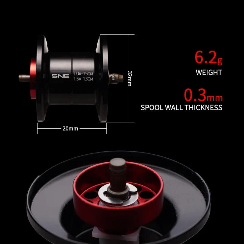 PURELURE ZANA Baitcasting Reel - Ultra-Light Aluminum Alloy Fishing Reel for Freshwater & Saltwater