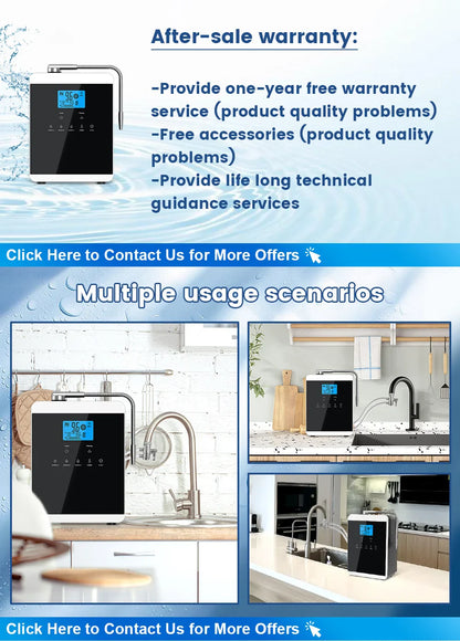 11-Plate Platinum Alkaline Water Ionizer Machine — Household PH 4.5~10.5 Acid & Alkaline Water Generator