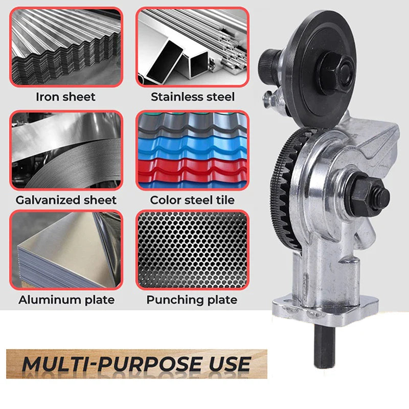 Electric Drill Plate Cutter: Double-Headed High-Speed Rotor Blade for Free Cutting Sheet Metal - Sharp Cutting Tool