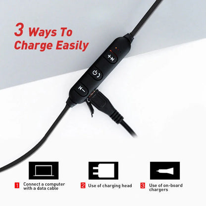 XT-11 Bluetooth 4.2 Wireless Sports Earbuds – Waterproof Neckband Headphones with Mic for Smartphones