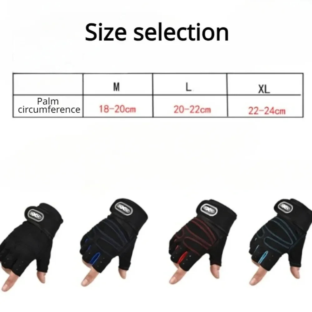 Outdoor Sports Fingerless Gloves – Long Wrist Guard for Men & Women, Ideal for Gym, Cycling, Hiking, Boxing & Training Workouts
