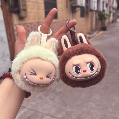 Labubu 2nd Gen Multi-Color Cute Doll Head Plush Toy — Backpack Pendant Keychain Anime Gift Box