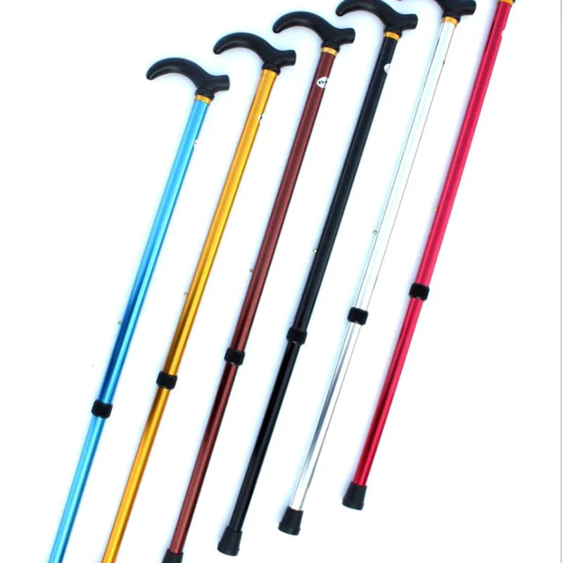 Adjustable Walking Stick – 2-Section Anti-Skid Crutch for Seniors & Hiking