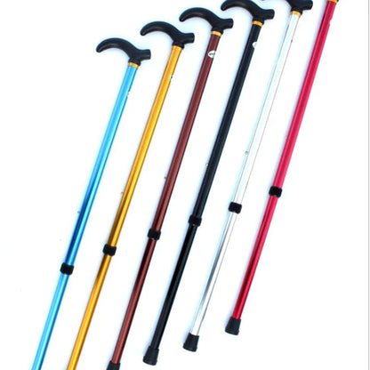 Adjustable Walking Stick – 2-Section Anti-Skid Crutch for Seniors & Hiking
