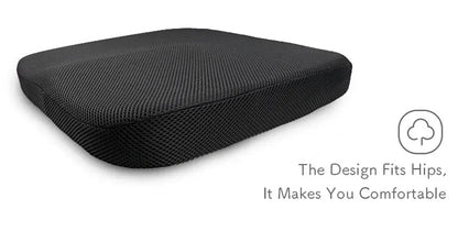 Orthopedic Memory Foam Coccyx Cushion – Non-Slip Tailbone & Sciatica Pain Relief Seat Pad for Office Chair & Car
