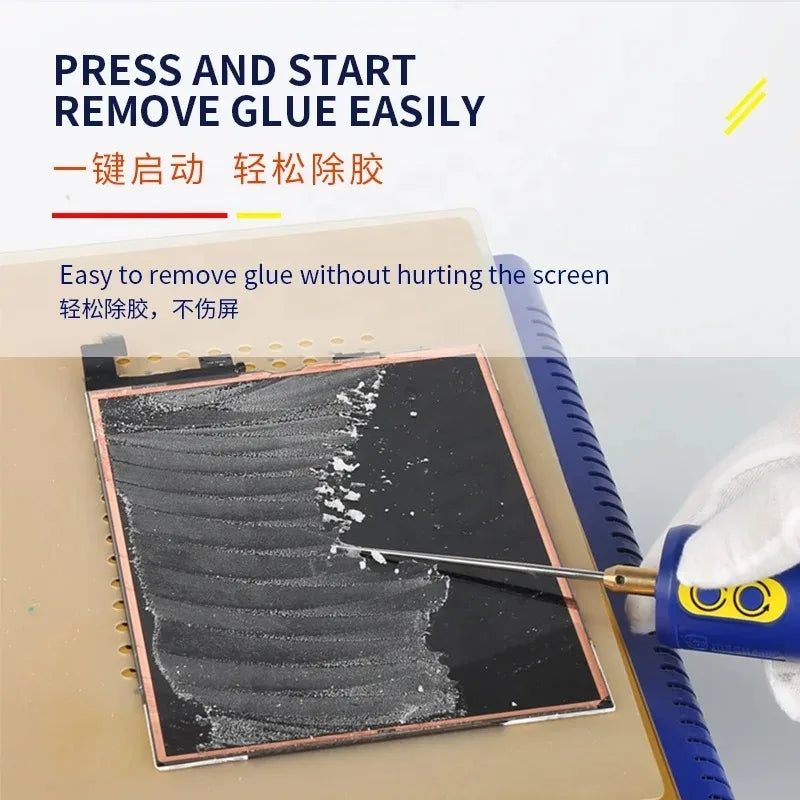 MECHANIC IR10 Pro IR13 IR14 IR16 Electric OCA Glue Removal Tool – Rechargeable Phone Screen Cleaning, Grinding & Polishing Tool