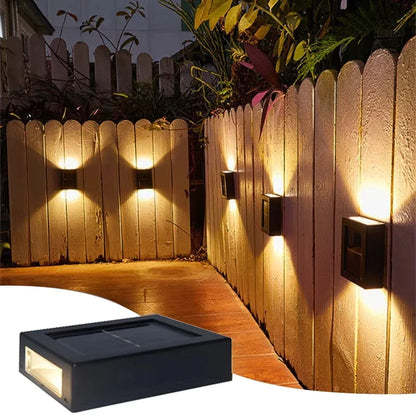 Solar LED Outdoor Wall Light - Waterproof Solar Sensor Lamp for Garden, Yard & Street Decoration