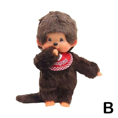 15/20cm Kawaii Mengqi Monkey Plush Doll – School Bag Pendant, Keychain Decor & Cute Birthday Gift