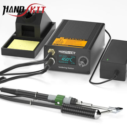 T12A Desoldering Station – Suction Tin Gun & Hot Air Gun with STM 32 Control for Precision Soldering Work