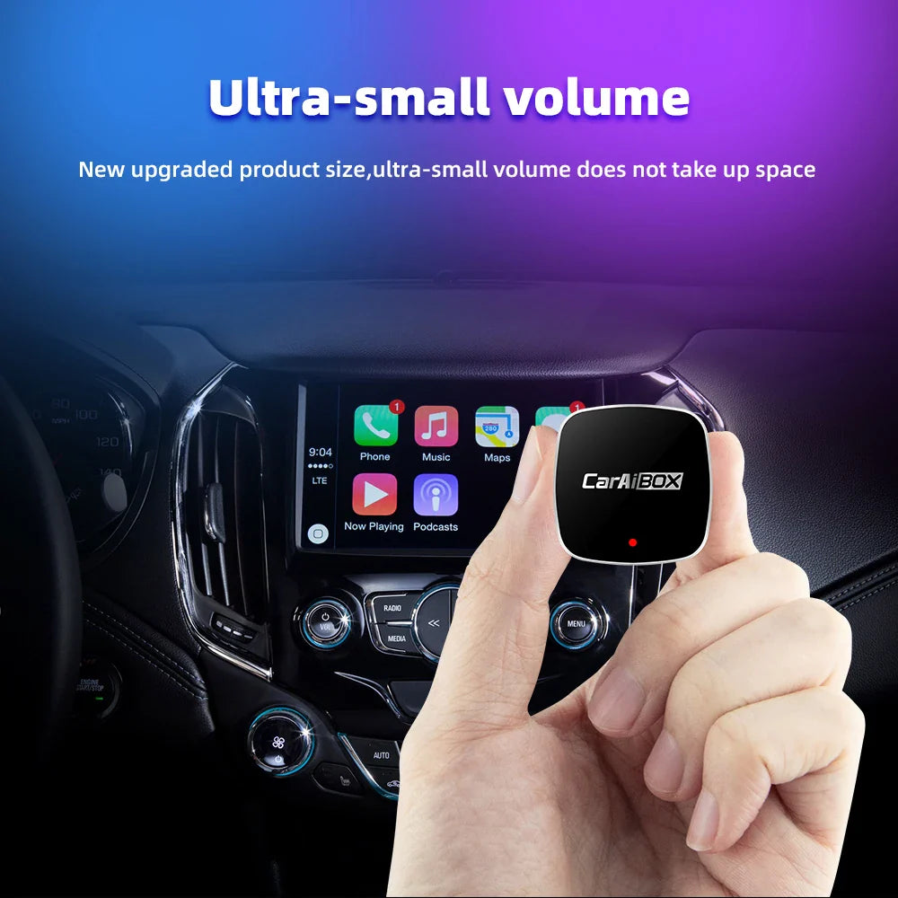 EKIY 2-in-1 AI Smart Box — Wireless CarPlay & Android Auto Adapter with Wired CarPlay for Car Intelligent Systems
