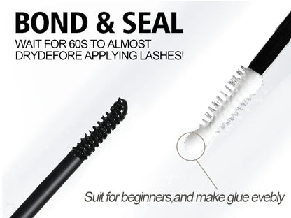 48H Eyelash Glue and Seal for Clusters – Strong Hold, Long-Lasting Lash Adhesive for Extensions