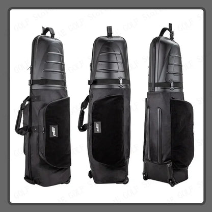 PlayEagle Hard Top Golf Travel Bag with Wheels — Foldable Hardcase with Support Rod, Portable Golf Bag 2024 HKB001