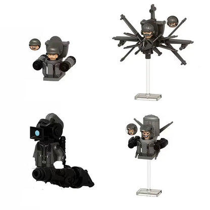 2025 KDL844 Toilet Man Mini Puzzle – Cartoon Bricks Action Figure Building Blocks Toy Gift