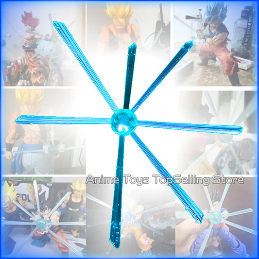 16-17cm Dragon Ball Z Goku Kamehameha PVC Figure — DBZ Anime DIY Collectible Toy