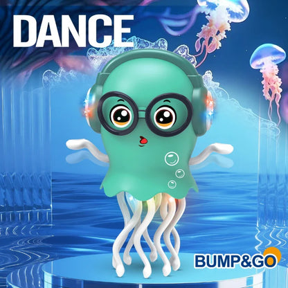 Electric Dancing Octopus & Jellyfish Toy – Eight-Arm Automatic Obstacle-Avoidance Interactive Toy for Kids’ Development