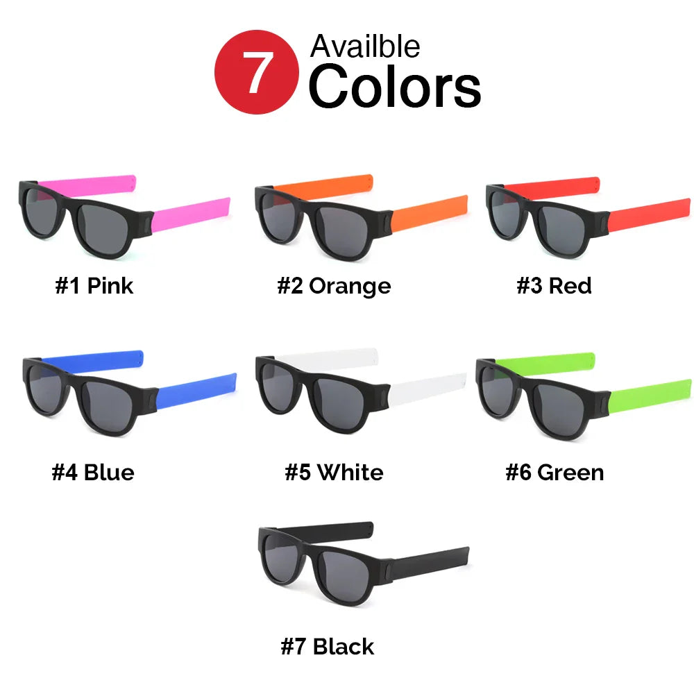 IENJOY Active Sunglasses - Foldable Polarized Sports Glasses for Men, Ideal for Driving and Cycling - Polariod Lens Technology
