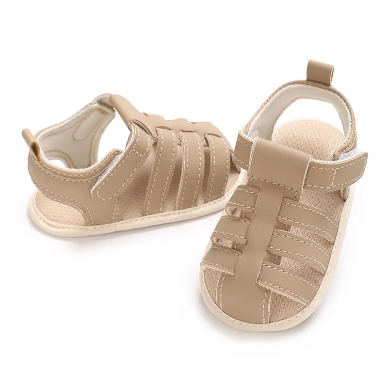 Infant Boy Pre-Walker Sandals - Breathable Soft Sole Casual Walking Shoes for 0–1 Year