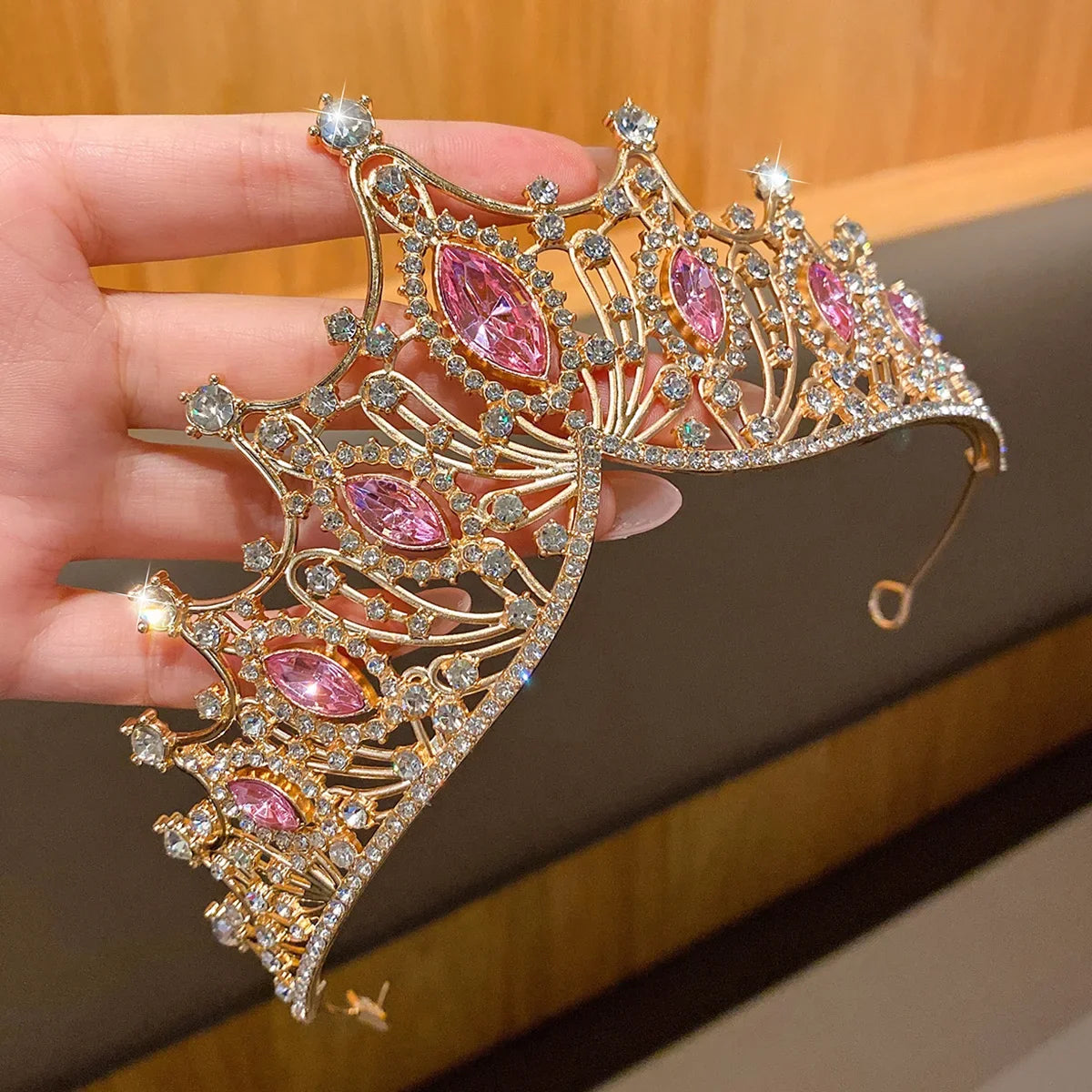 Fashionable Crown Headband - Sweet Hair Accessory for Performances & Birthdays