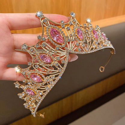 Fashionable Crown Headband - Sweet Hair Accessory for Performances & Birthdays