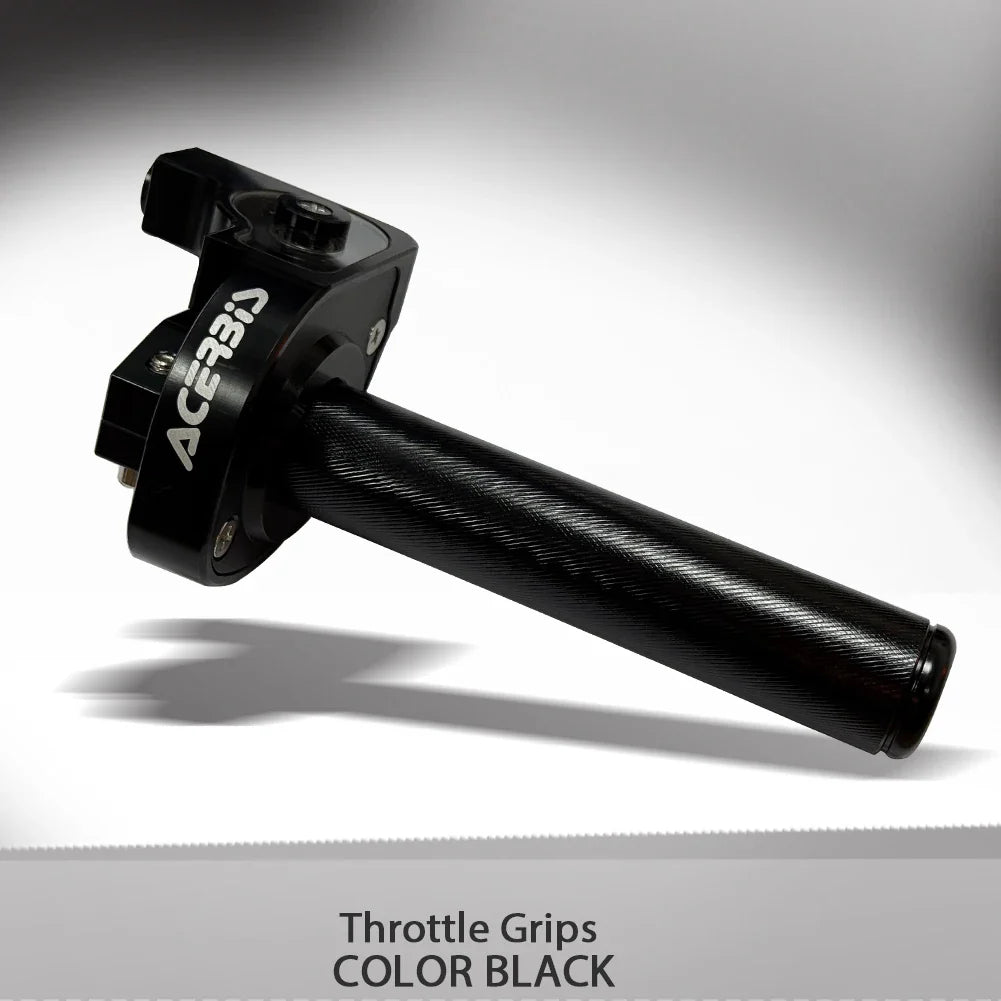 7/8" Quick Action Throttle Grip with Cable — Twist Gas Throttle Set for 50cc–150cc Motorcycle, Moped, Scooter, Bike (M10*1.5)