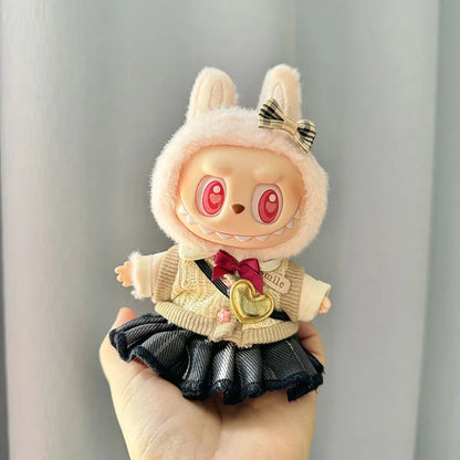 13 Styles Cute Mini Plush Doll Clothes - Outfit Accessories for Kpop Exo Labubu II Idol Dolls, Jumpsuits & Party Clothing