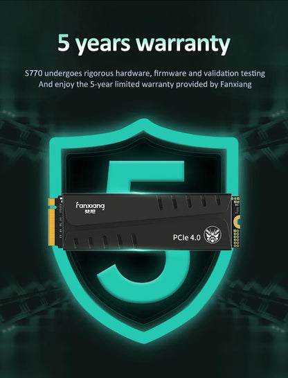Fanxiang S660/S770/S880 NVMe M.2 PCIe 4.0x4 SSD – 1TB, 2TB, 4TB Internal Solid State Drive for PS5 & Desktop