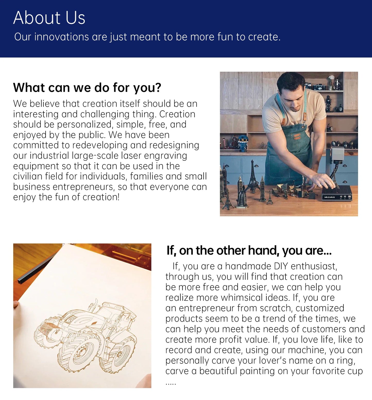 MR.CARVE C1 Portable Laser Engraver – Mobile APP Compatible for Windows & Mac, Engraves Wood, Plastic, Metal & More