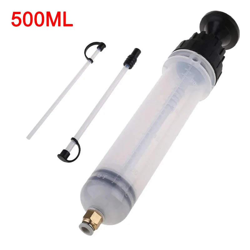 Car Oil & Brake Fluid Extractor – Manual Syringe Pump for Oil Change, Vacuum Suction, Fuel Transfer Hand Pump