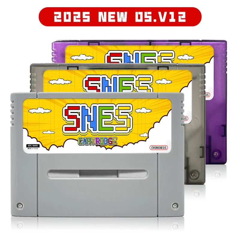 3000-in-1 SFC Game Cartridge with 8GB TF Card — Memory Card for Super Famicom & SNES Console