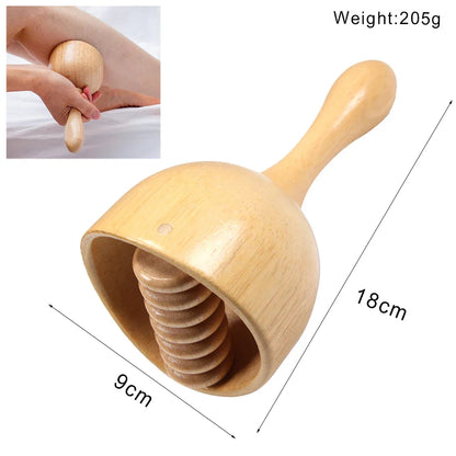 Wooden Lymphatic Drainage & Anti-Cellulite Massage Tools – Gua Sha for Body Shaping & Sore Muscle Relief
