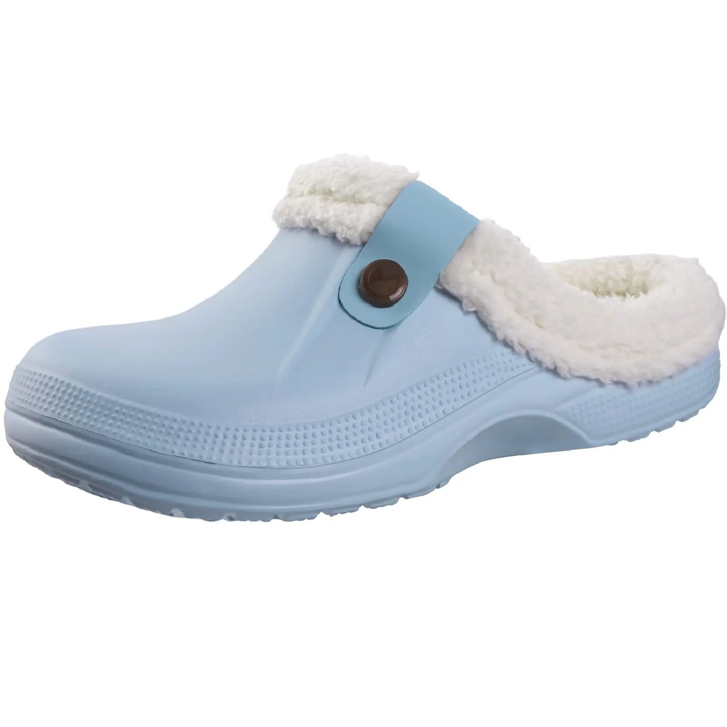 Bebealy Casual Women’s Garden Shoes & Warm Fluffy Men’s Waterproof Winter Slippers – Outdoor Antiskid Classic Leopard Design