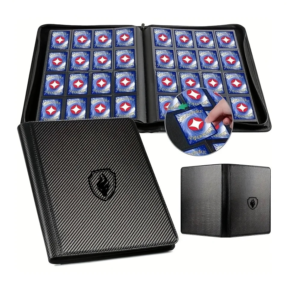 1024-Pocket Trading Card Binder — Premium 16-Pocket Card Holder Album for YuGiOh, MTG & TCG Cards