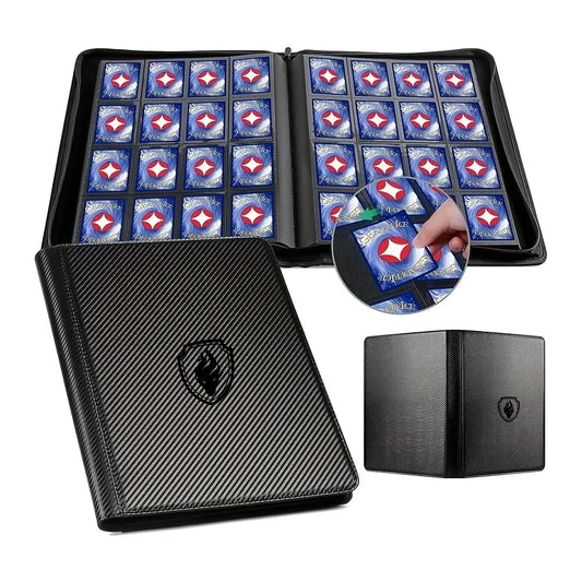 1024-Pocket Trading Card Binder — Premium 16-Pocket Card Holder Album for YuGiOh, MTG & TCG Cards