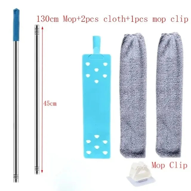 3 Size Long Handle Mops – Floor, Ceiling & Bed Dust Cleaner, Sofa Dust Removal Brush for Household Cleaning